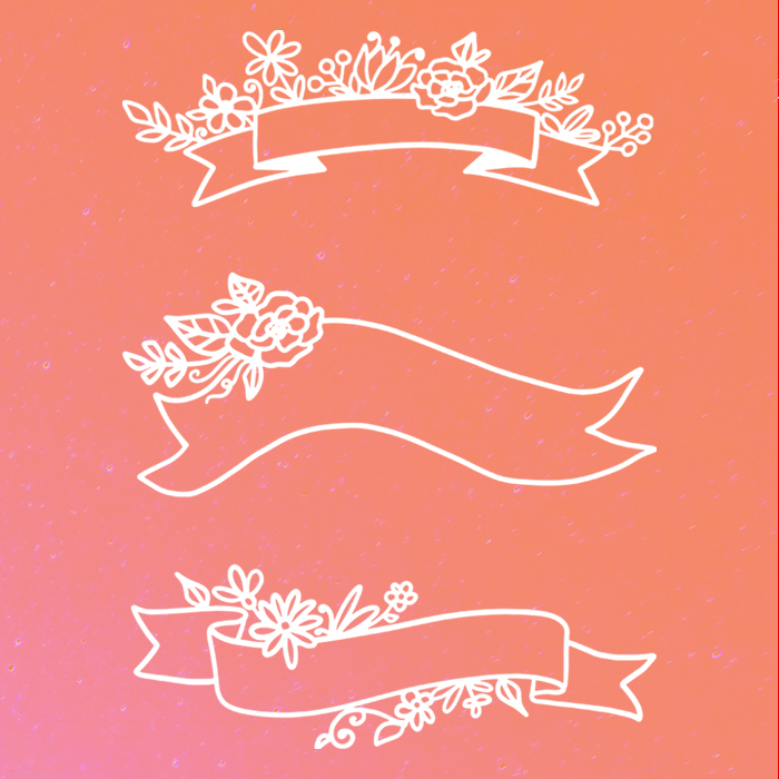 Download Free Floral Banner Doodles Free Pretty Things For You