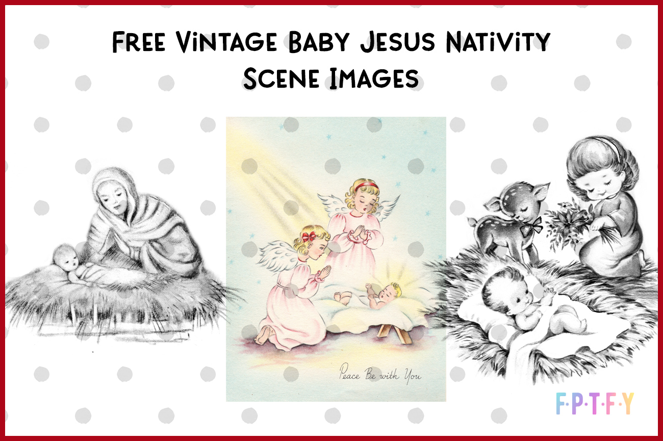 Free Vintage Baby Jesus Nativity Images