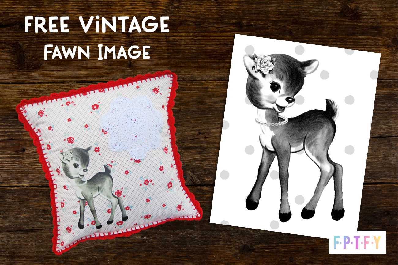 Free Black and White Vintage Fawn