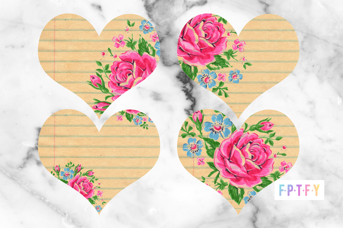20 Free Vintage Printable Hearts - Free Pretty Things For You