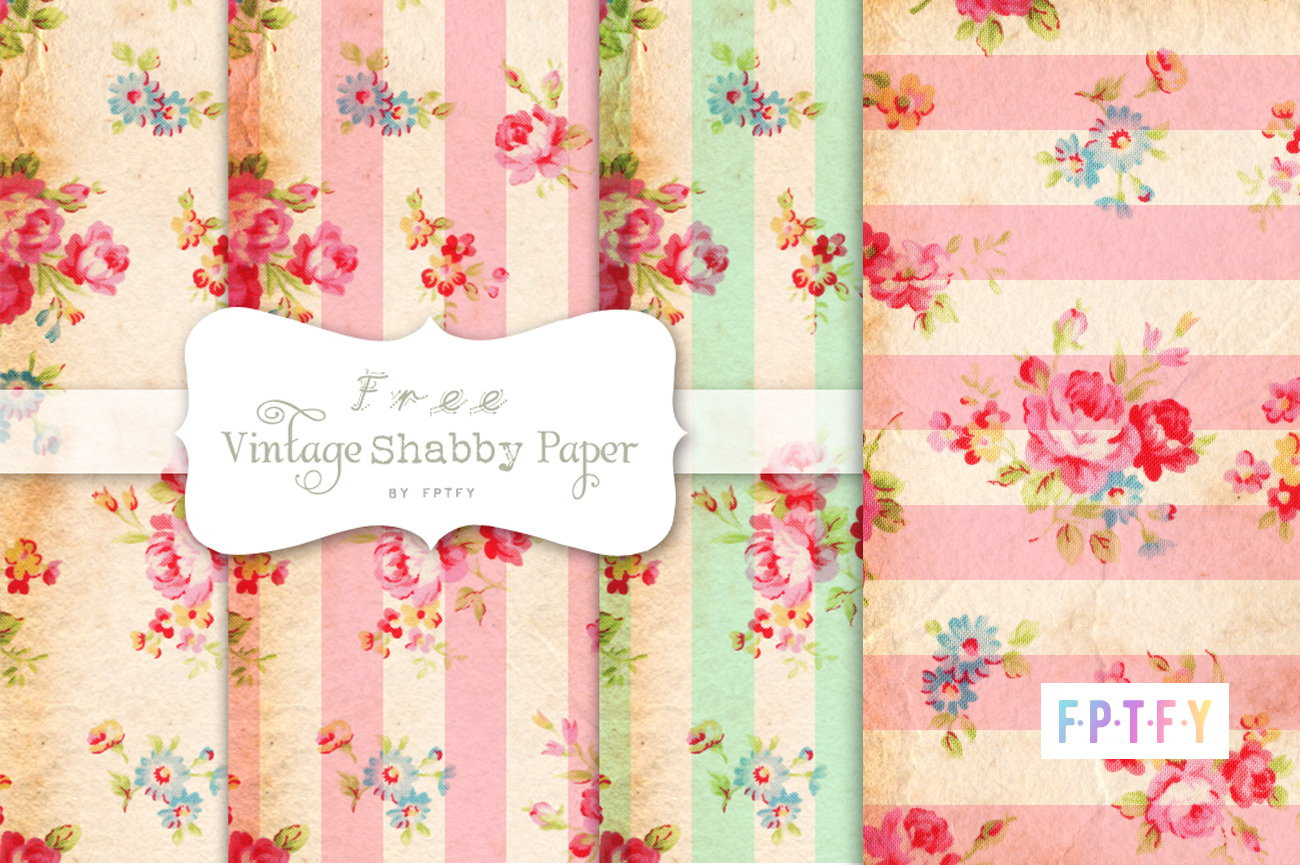 Free Vintage Shabby Digital Papers