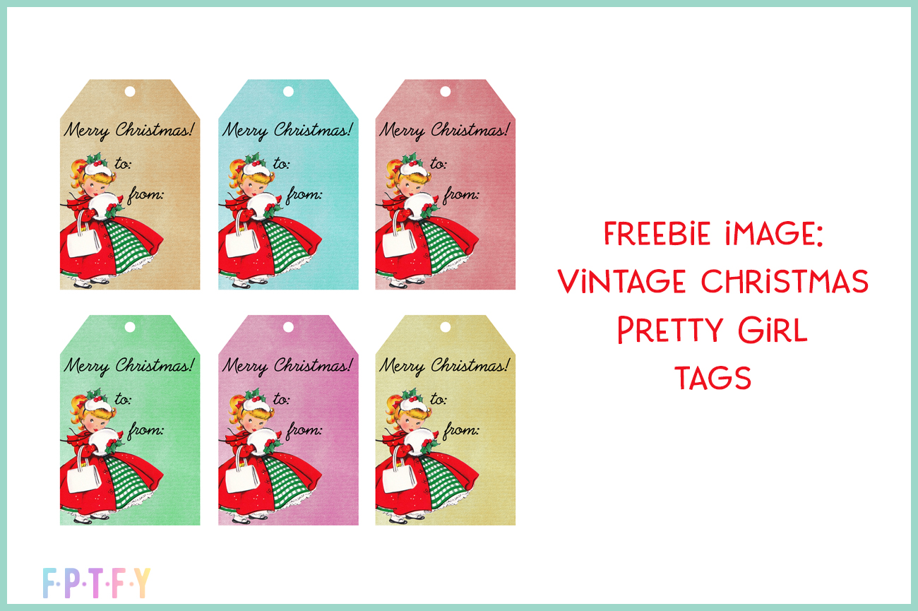 freebie image vintage christmas tags