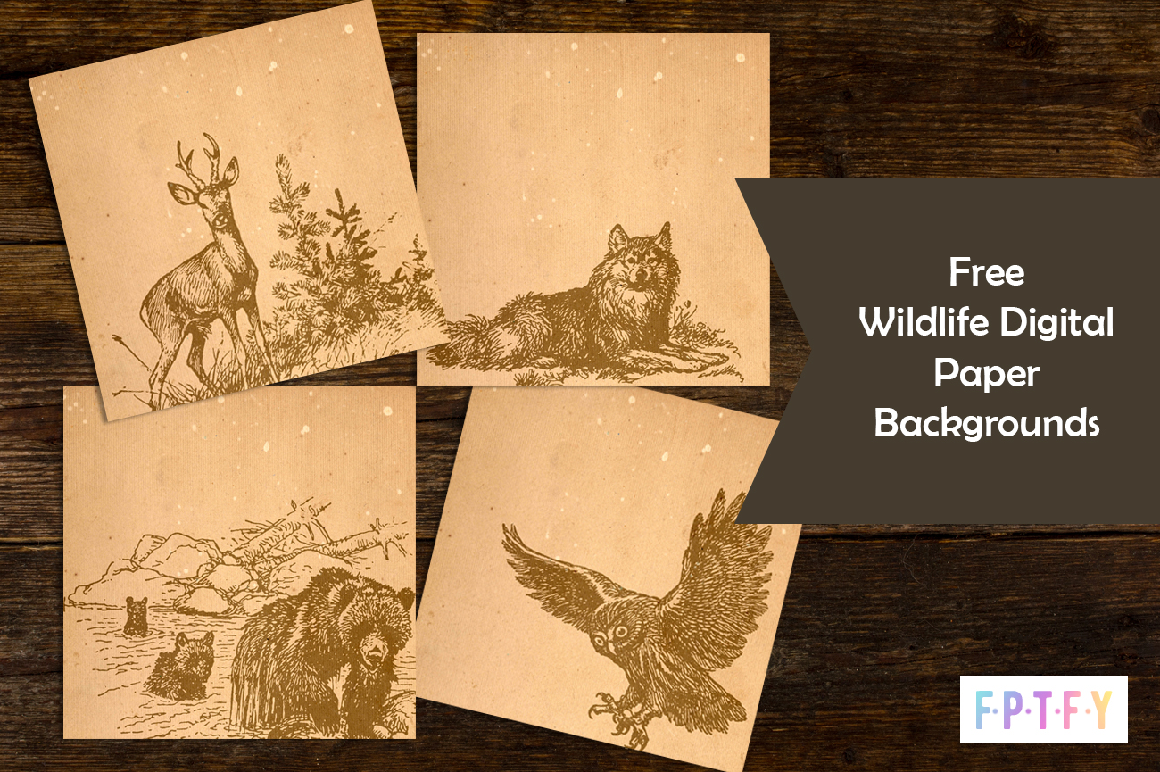 Free Wildlife Digital Papers