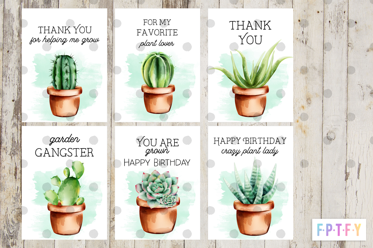 6 Plant Lover Printable Tags - Free Pretty Things For You