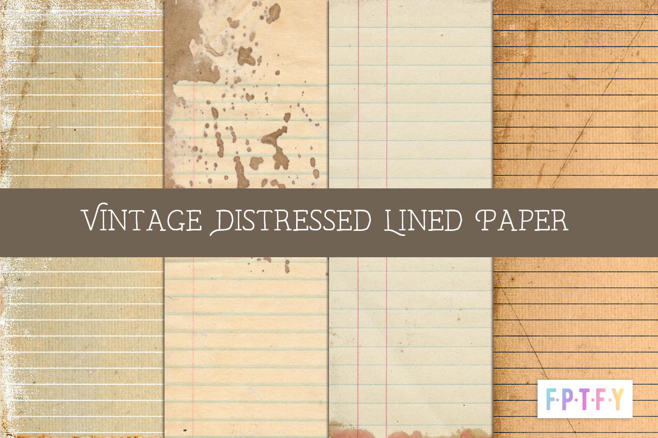 free vintage school lined paper