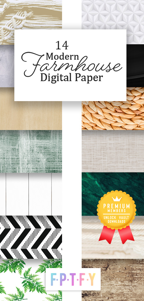 14 Modern Farmhouse Scrapbook Paper Images - Free Pretty Things For You
