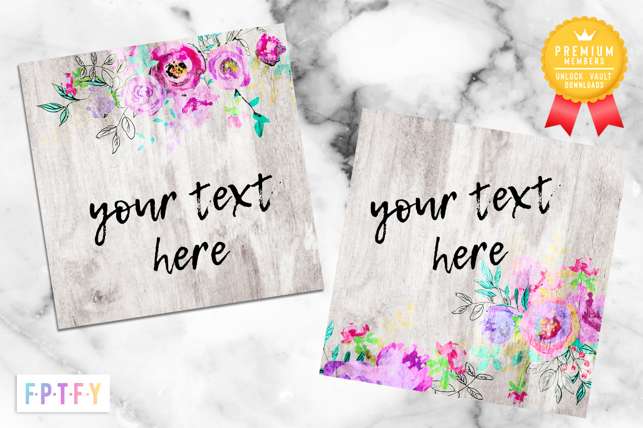 Boho floral digital Papers