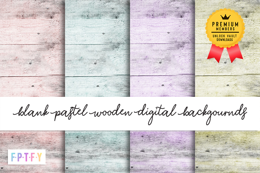 Blank Pastel Wooden Backgrounds