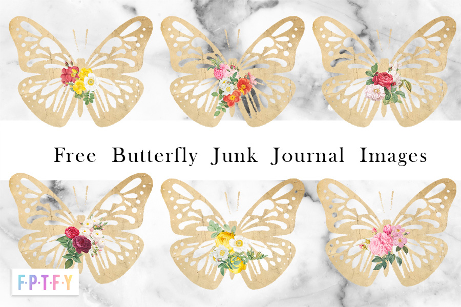 Free Butterfly Junk journal Images