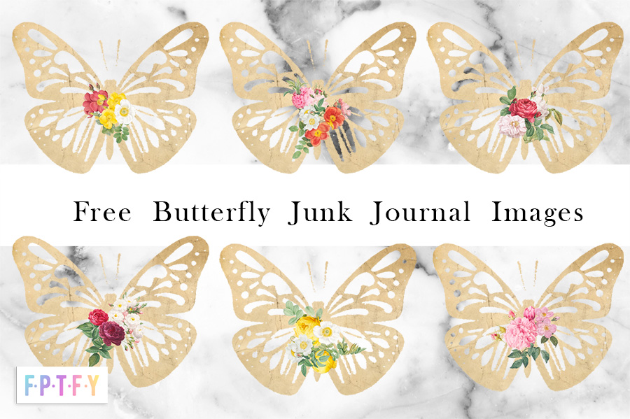 Free Butterfly Junk journal Images