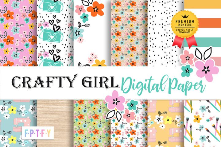 12 Free Black and White Lemon Digital Papers - Free Pretty Things For You