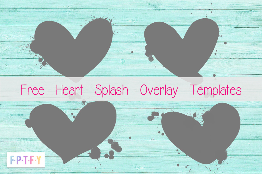 Free Heart Splash Overlay Templates