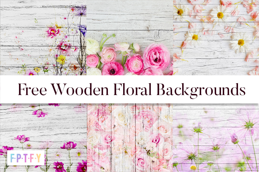 Free Wooden Floral Backgrounds