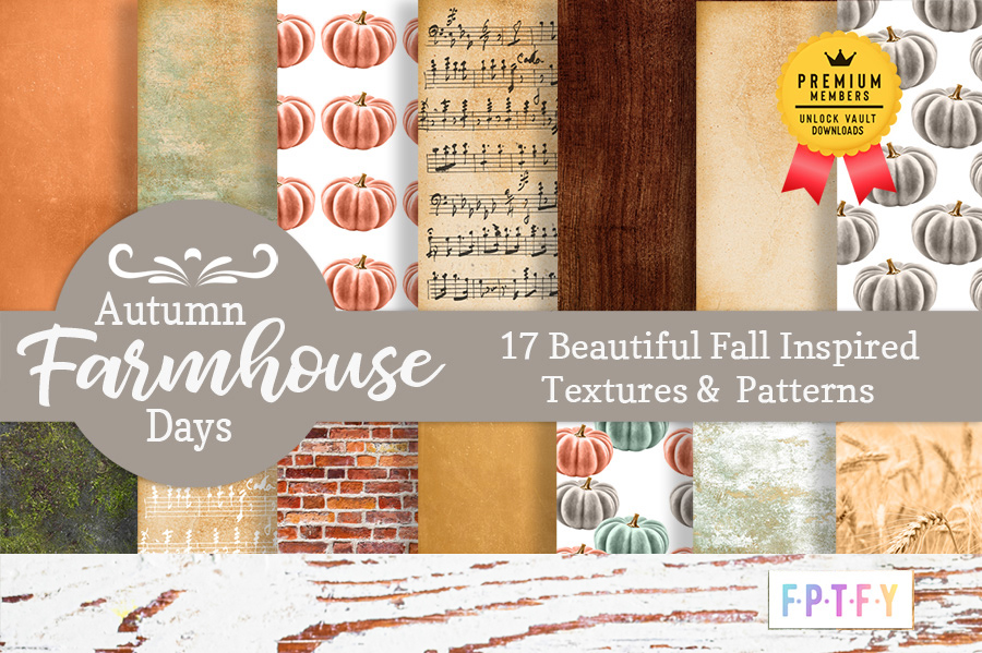 Autumn Farmhouse Days Digital Scrapbooking Papers