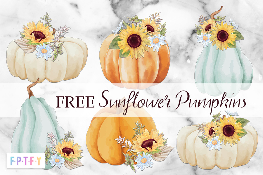 Free Sunflower Pumpkin Graphics