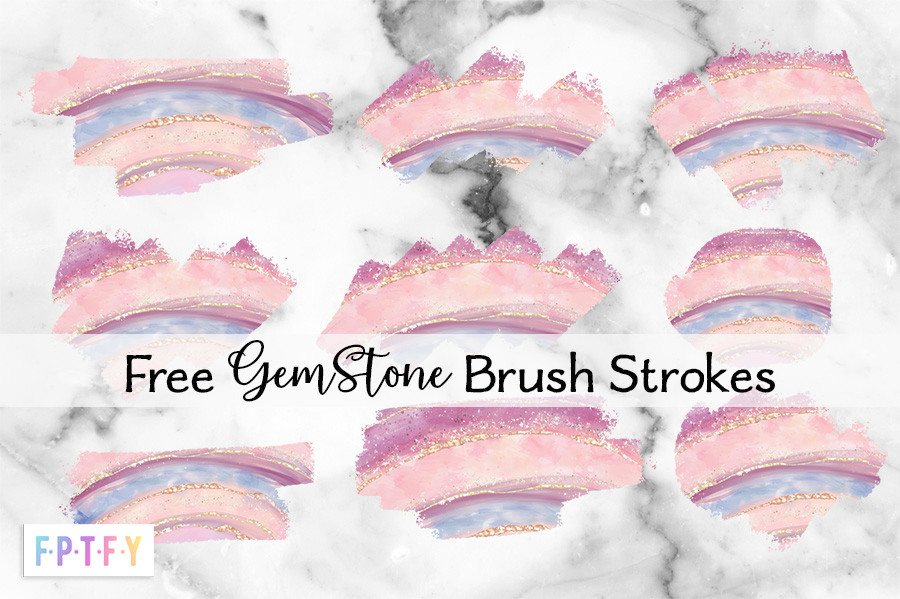 Free Gemstone Brush Strokes Graphics