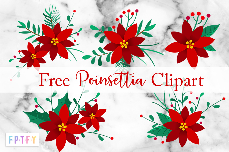 Free poinsettia clipart