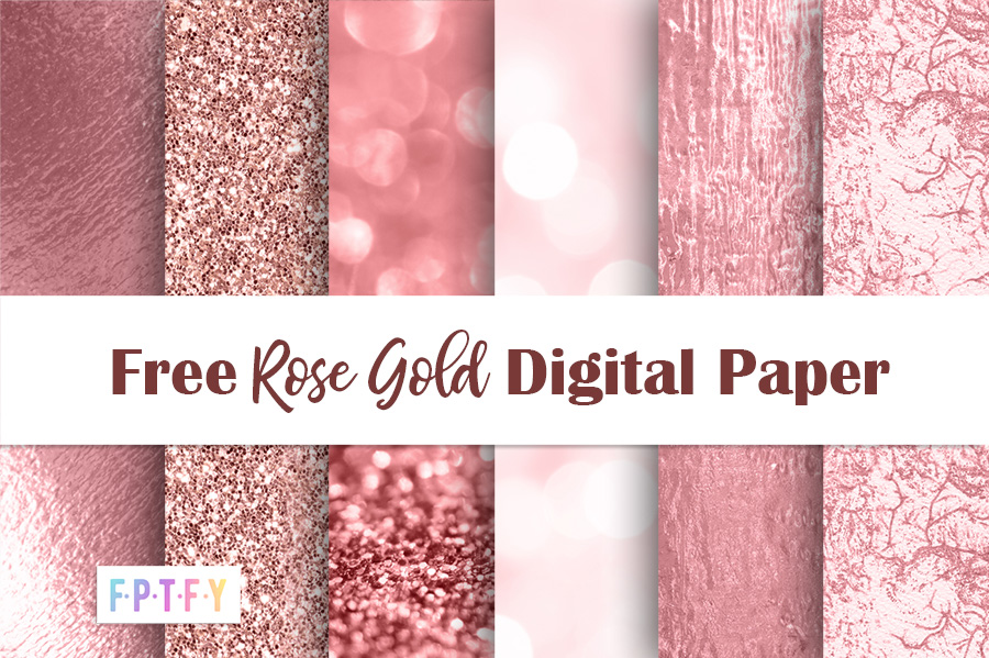 6 Free Rose Gold Digital Paper