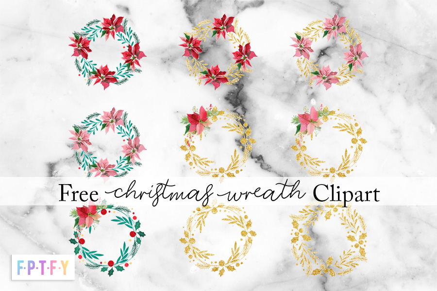 Free Christmas wreath Clipart