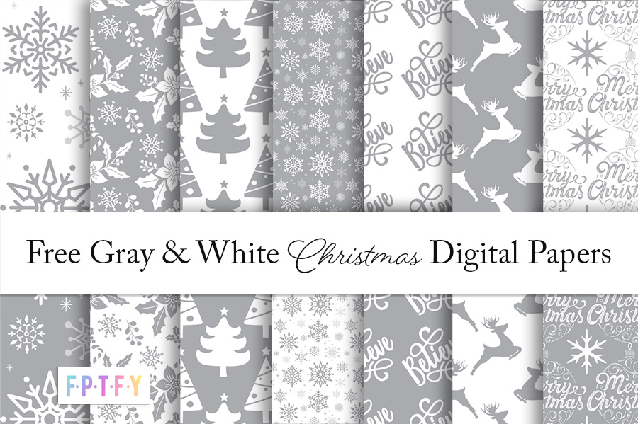 Digital Scrapbook Kit - White Christmas