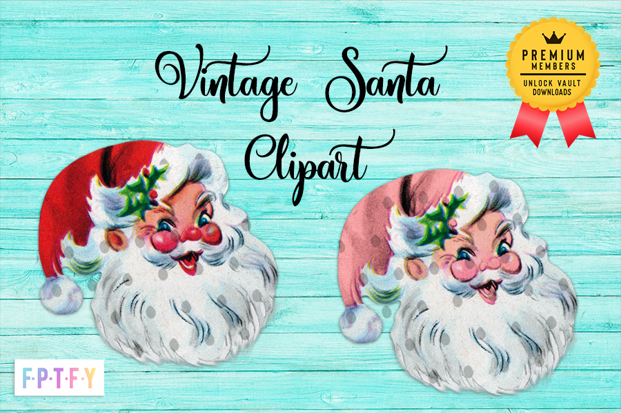 Vintage Santa Clip Art