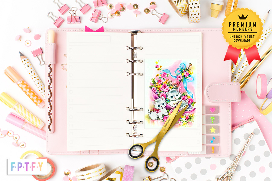 Vintage Kawaii 3x4 images Free Pretty Things For You