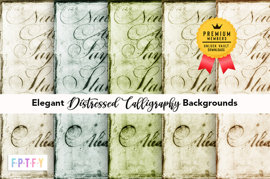 Elegant Distressed Calligraphy Background