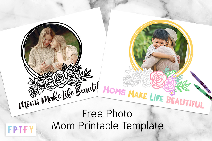 Free Photo Mom Printable Template