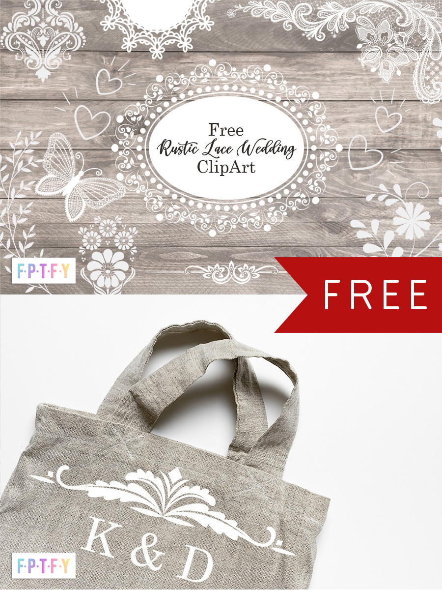 14 Free Rustic Lace Wedding Clip Art - Free Pretty Things For You