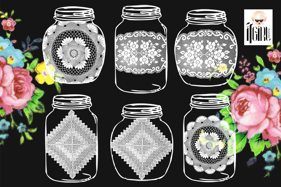 jar clip art black and white