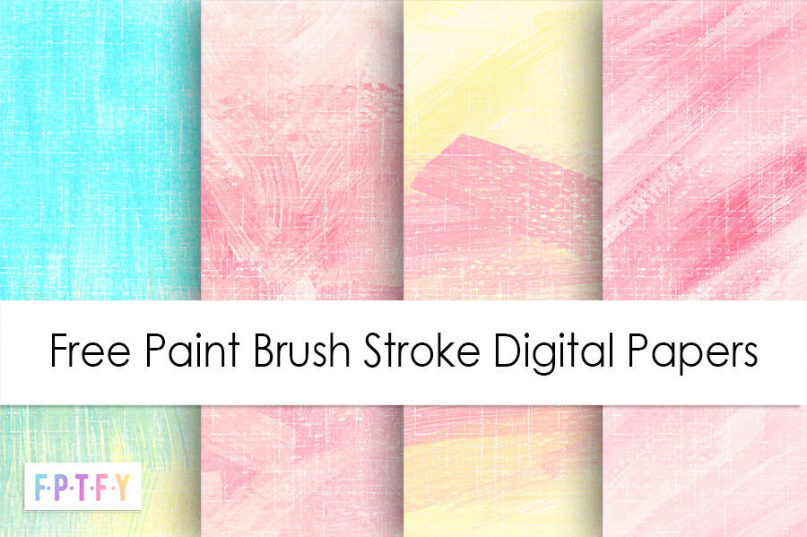 Free Paint Brush Stroke Digital Papers