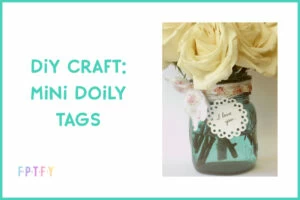 diy craft mini doily tags