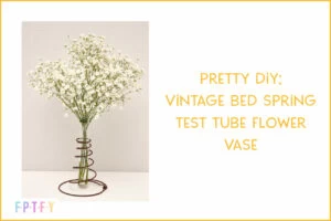 Pretty diy vintage bed spring and test Tube