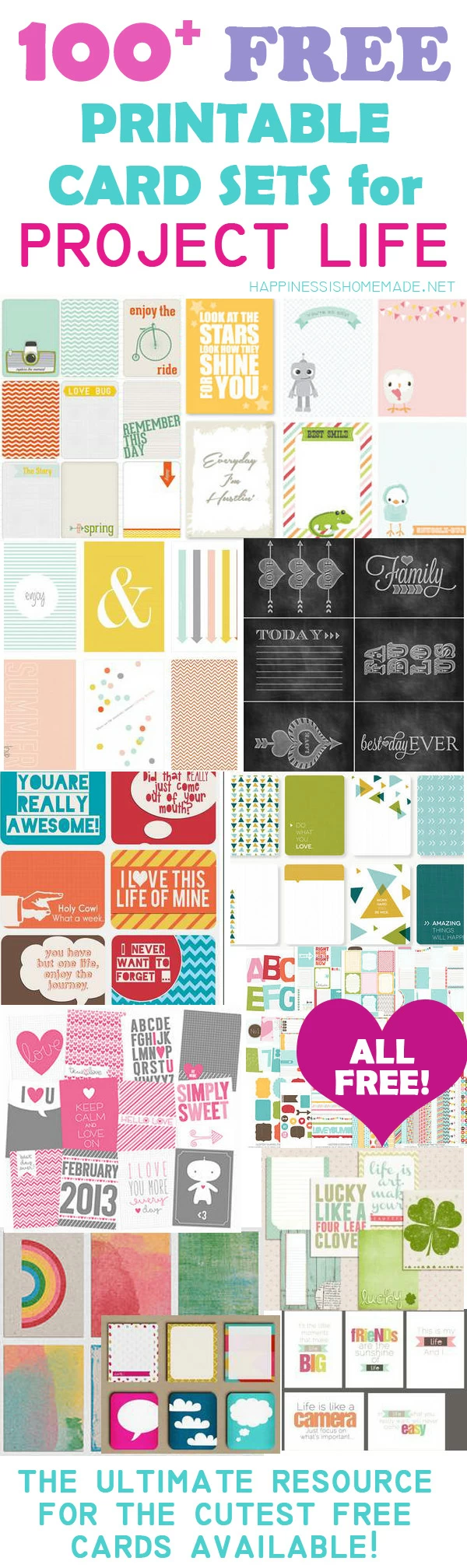 Printable-Project-Life-Cards