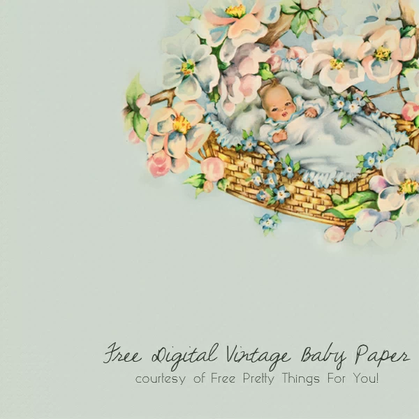free_vintage_baby_digital_scrapbook_paper_1c