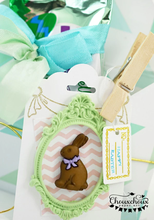 chocolate bunny tag easter