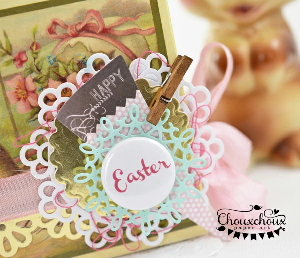 easter candy box badge close