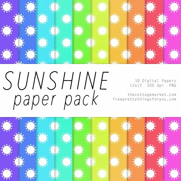 Scrapbook Ideas: Sunshine Paper Pack Part 2 Scrapbook Ideas: Sunshine Paper Pack Part 2