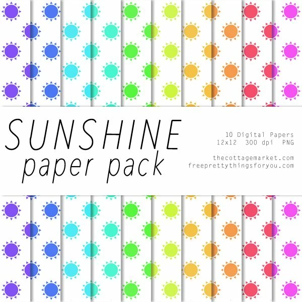 Scrapbook Ideas: Sunshine Paper Pack Part 1 Scrapbook Ideas: Sunshine Paper Pack Part 1