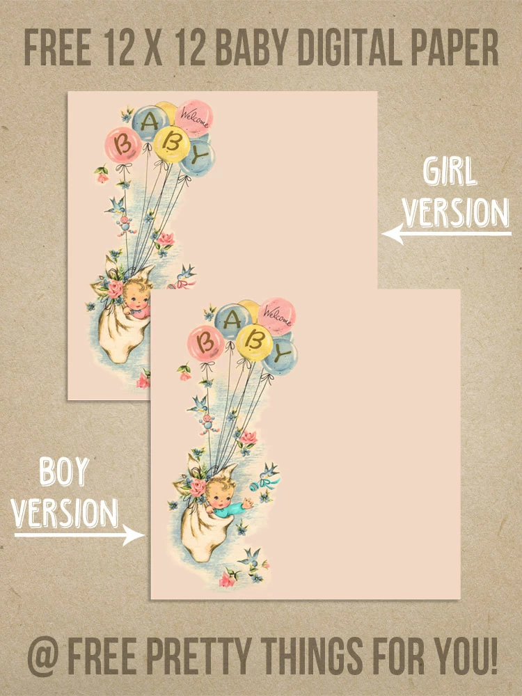 Scrapbooking_Free-Welcome-Baby-12x12-Digital-Paper_1