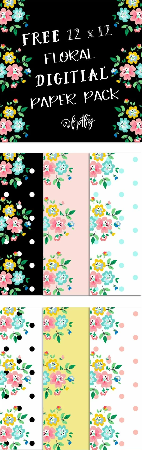 Free-digital-floral-polkadot-paper-FPTFY-1