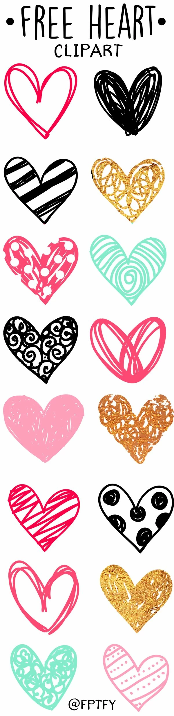 Doodle Heart Clip Art
