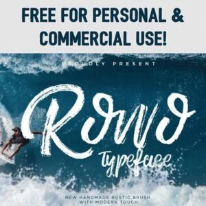 Free Rowo Brush Font