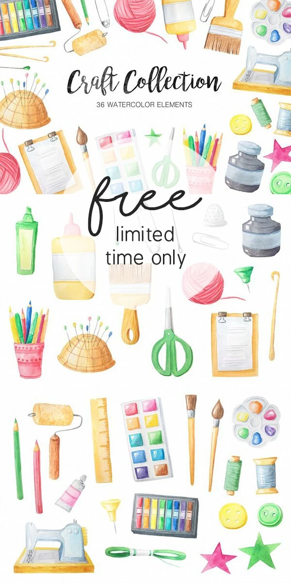 Free Watercolor Craft Collection