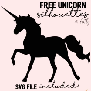free unicorn silhouettes