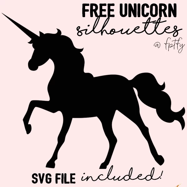 free unicorn silhouettes
