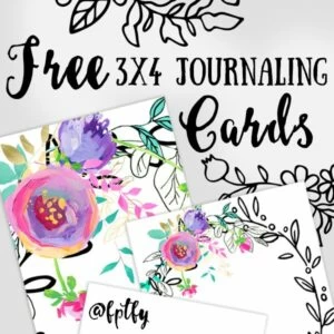 Free 3x4 Journaling Cards