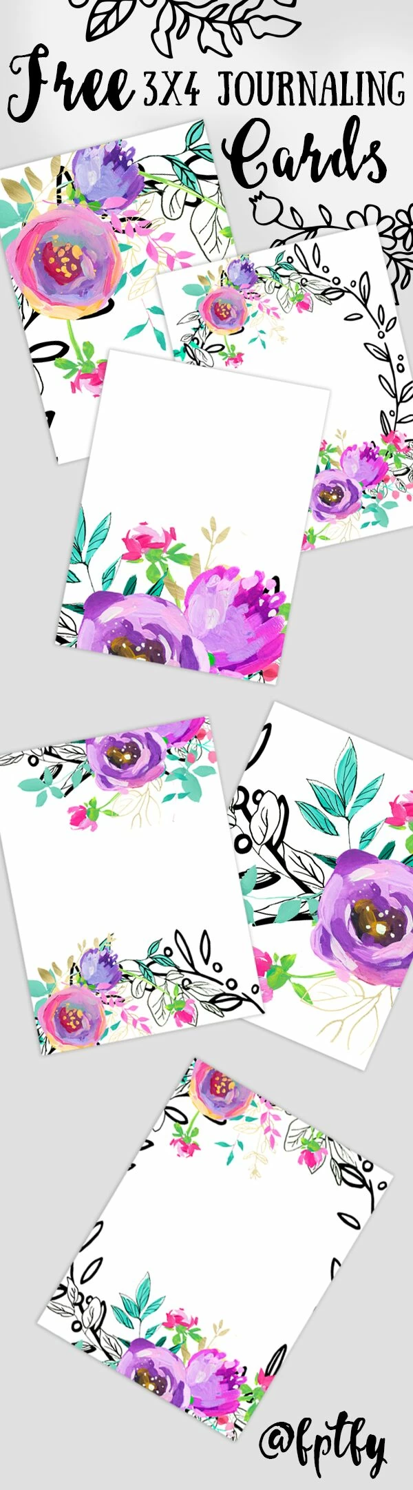 Free 3x4 Journaling Cards