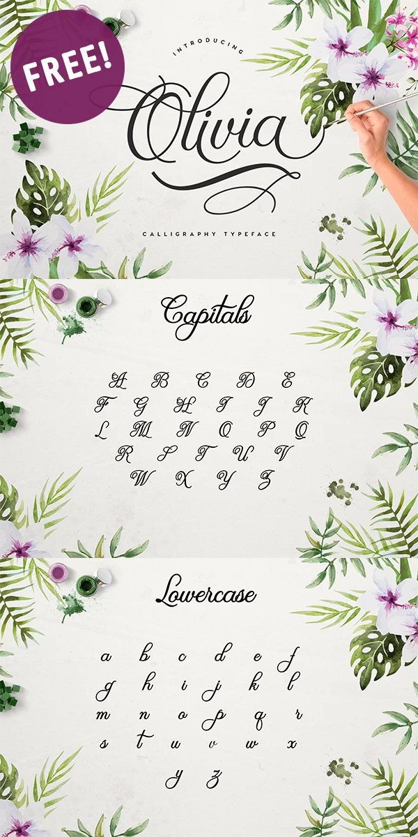 Free Olivia Script Font