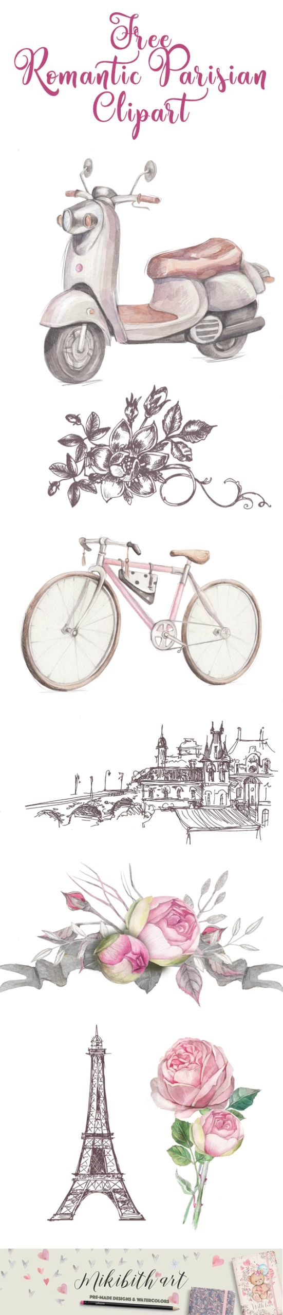 Free Romantic Parisian ClipArt